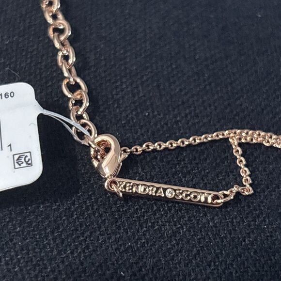 Kendra Scott Chelsea Necklace Mother of Pearl Pendant Rose Gold Tone NEW - Picture 7 of 10